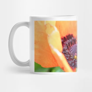 English Poppy macro image Mug